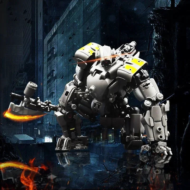 RIHIO Transform Robot Multi Abyss MM-003 Cutter Logistics Front Armor Assembled Transformer Mecha Anime Action Figure Toys Gifts