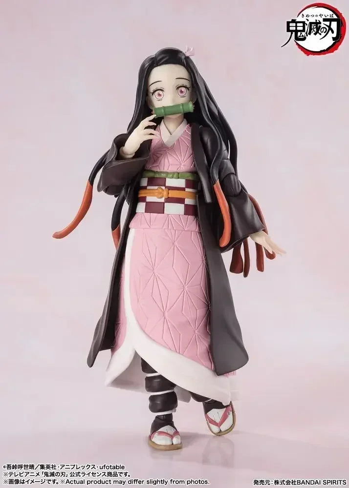 Bandai S.H.Figuarts Shf Nezuko Kamado Demon Slayer Action Figure Collectible Model Toy Gift Anime Figure Model Toy in Stock