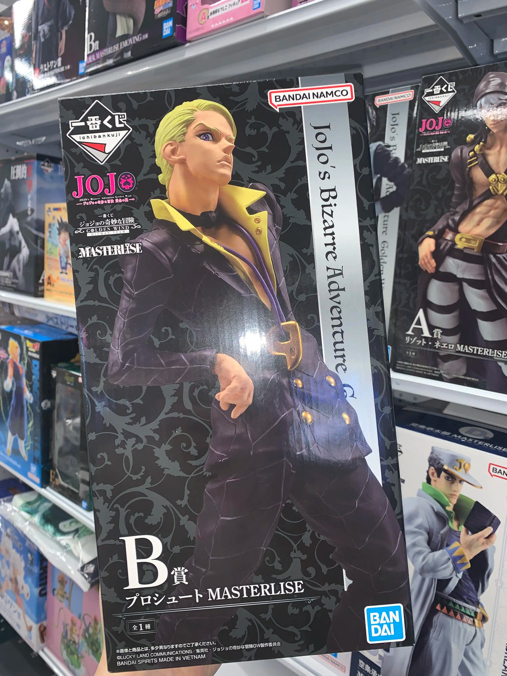 Bandai Ichiban JoJo's Bizarre Adventure Figure GOLDEN WIND Risotto Nero Doppio Illuso Melone Anime Action Figure Model Toys Gift