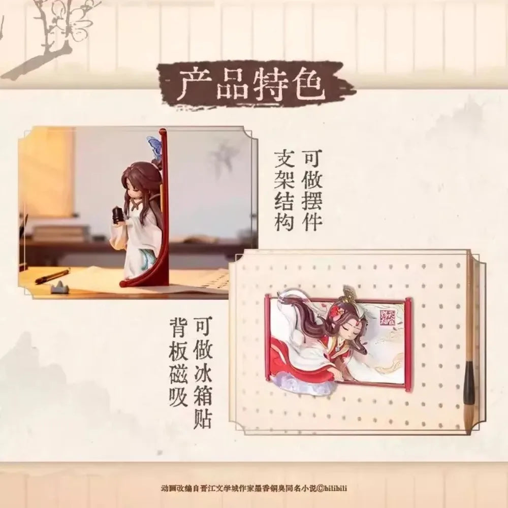Genuine Tian Guan Ci Fu Scroll Series Blind Box TGCF Hua Cheng Xie Lian Cute Anime Peripheral Mystery Box Decora Anime  Gifts