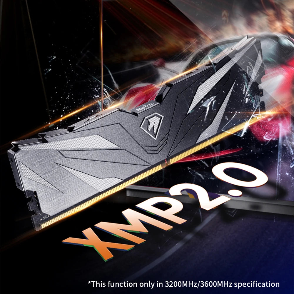 Netac Memoria Ram DDR4 3600MHz 3200MHz 2666MHz 8gb 16gb DDR5 4800MHz Heat Spreader Dual Channel 288Pin UDIMM Desktop Memory