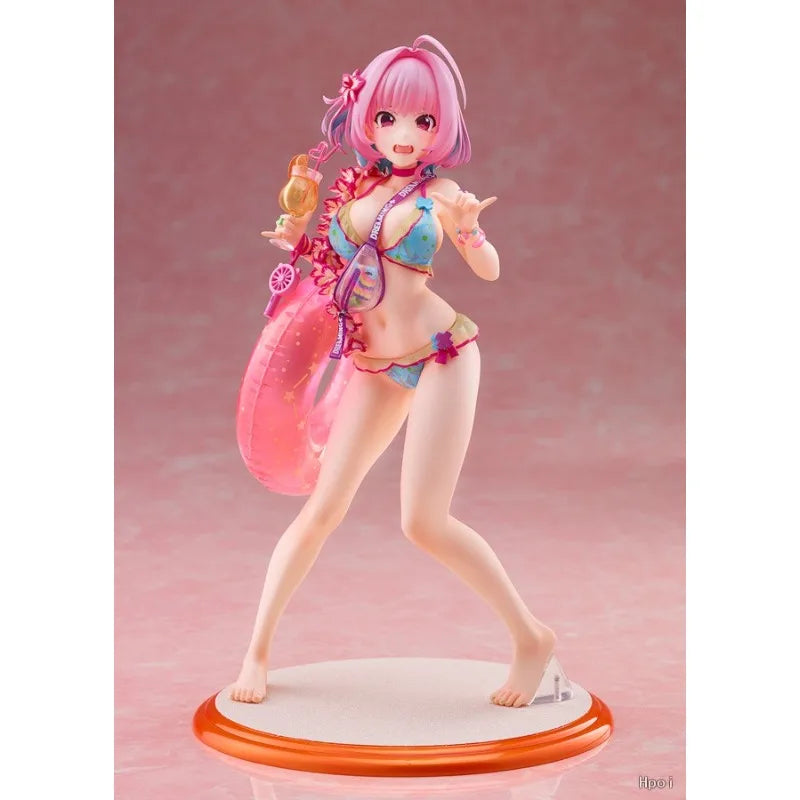 Original WAVE Dream Tech THE IDOLM STER Cinderella Girls Yumemi Riamu Swimsuit Marketing Ver. Scale 1/7 Toys Gifts Models Figure
