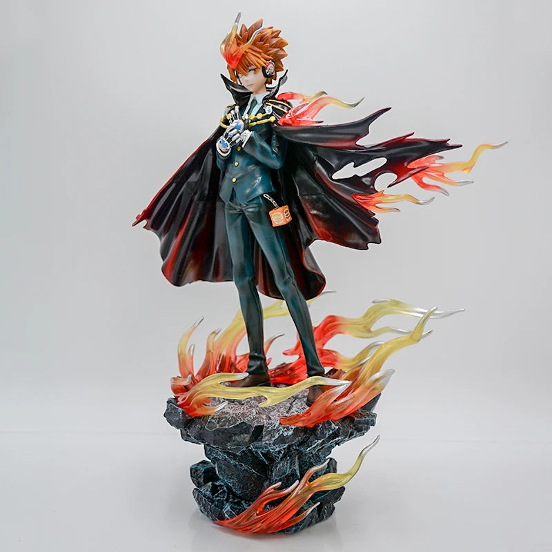 34cm Reborn! Tsunayoshi Sawada Anime Figure Sawada Tsunayoshi Action Figure Katekyou Hitman REBORN! Figurine Model Doll Toy Gift