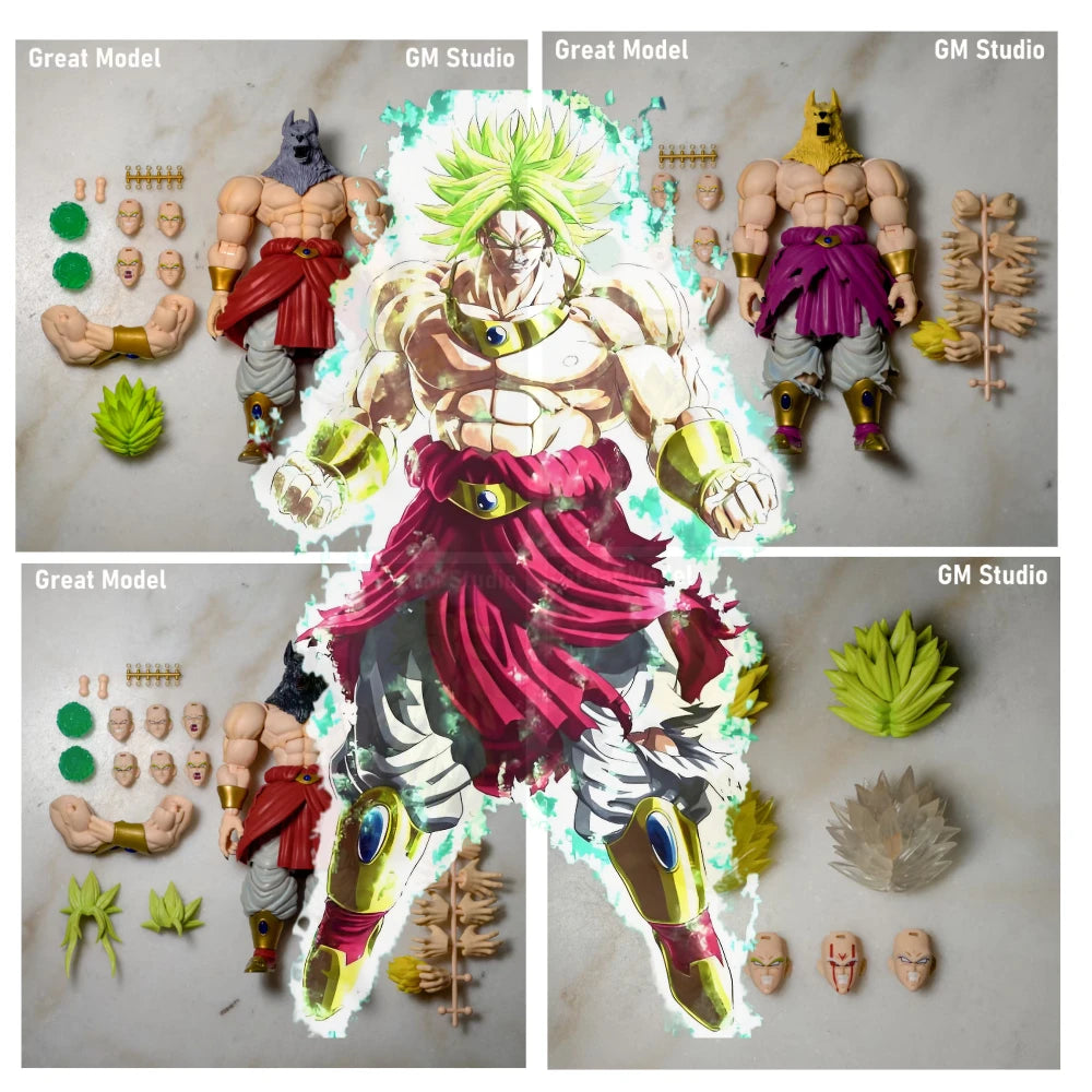 Spot Delivery GM Dragon Ball Big Model Super Saiyan Broly Anime Action Figure Toy Collection