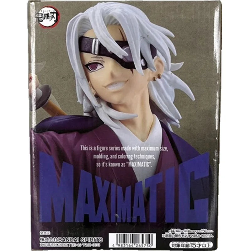 In Stock Original Genuine BANDAI NAMCO BANPRESTO Demon Slayer MAXIMATIC Uzui Tengen Figure model Collector Figurine Toy PVC 21cm