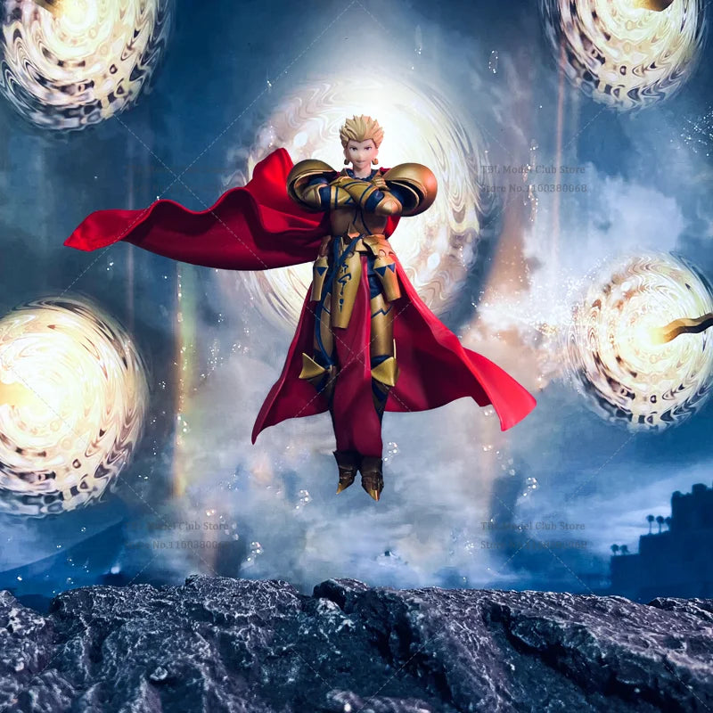 1/12 Scale Male Clothes Cloak Fate/Zero The Holy Grail War Gilgamesh Japanese Anime For figma 6-inch Action Figure Soldier