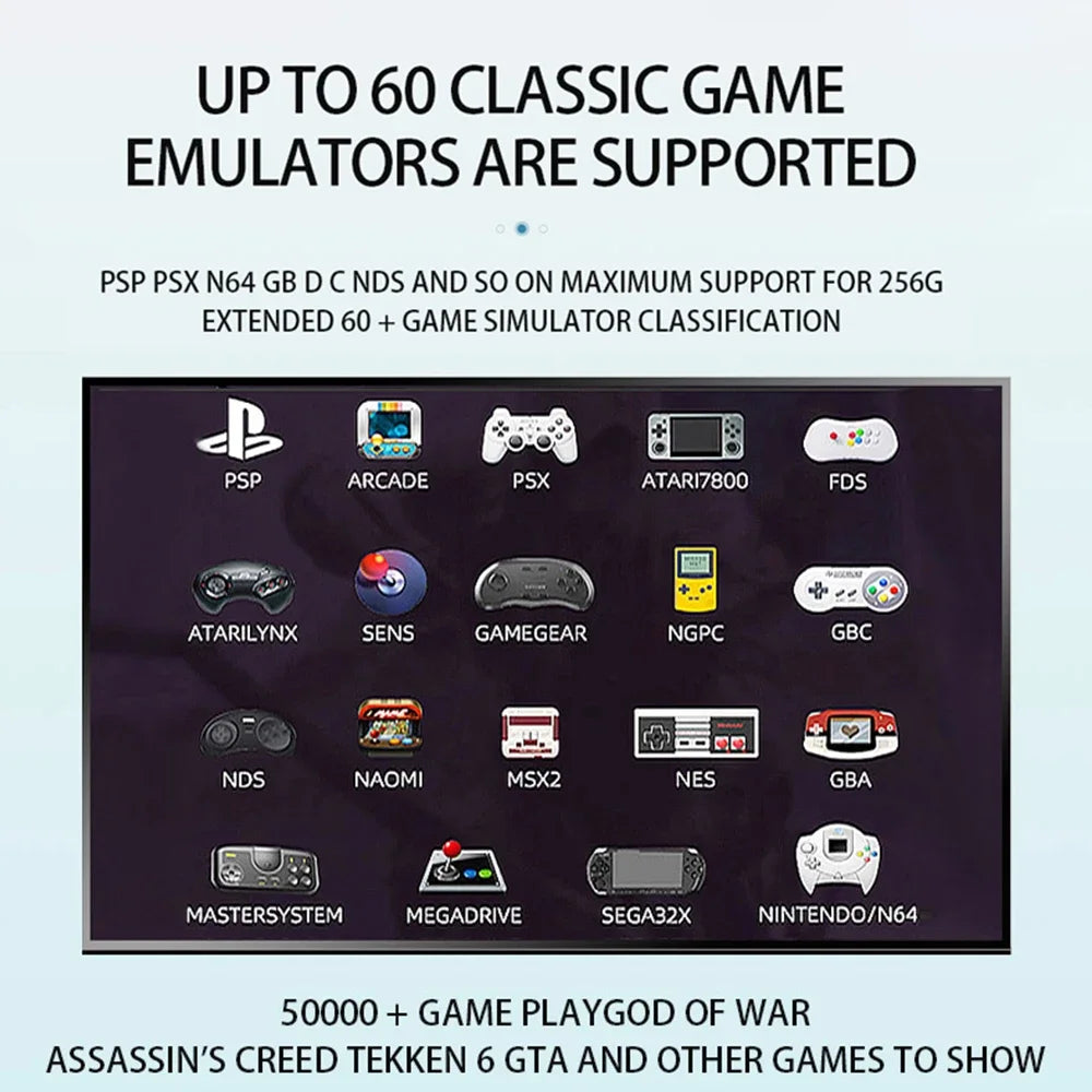 G36 Pro Retro Video Game Console Super Console with Gamepad Built-in 120,000+ Classic Games for PS1/GBA/MD/CPS Kid Gift Game Box