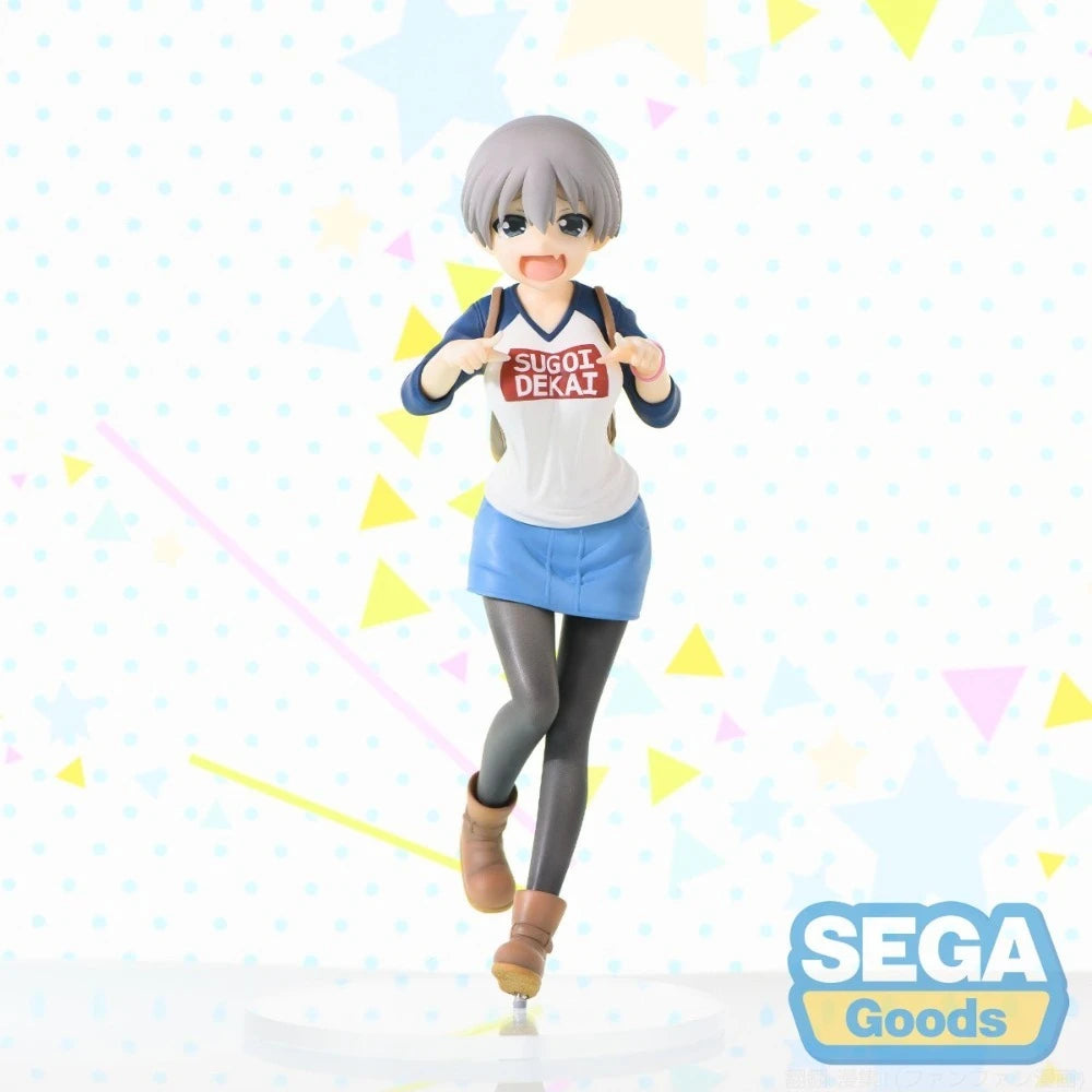 In Stock SEGA Original Genuine Super Premium Figure Anime Uzaki-chan Wa Asobitai! Uzaki Hana 17cm Collection Model Toy Figures