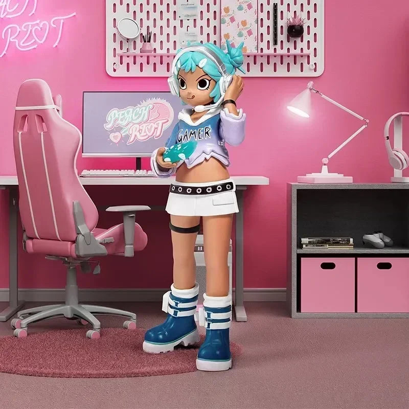POP MART Peach Riot Rush Hour Series Blind Box Toys Kawaii Anime Action Figure Surprise Desktop Decoration Mystery Box