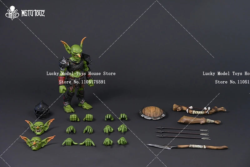 Metytoyz Adventure World 1/12 Forest Exploration Team Goblin Butcher Thief Warrior Mini 6inch Monster Action Figure Collection