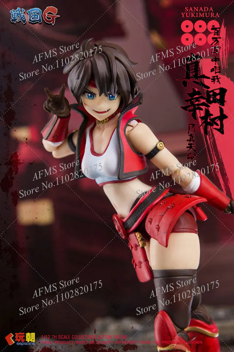 KEEPGOING 1/12 Scale Collectible Figure Sanada Yukimura Japanese Warring States Heroes 6Inch Women Soldier Anime Action Figure