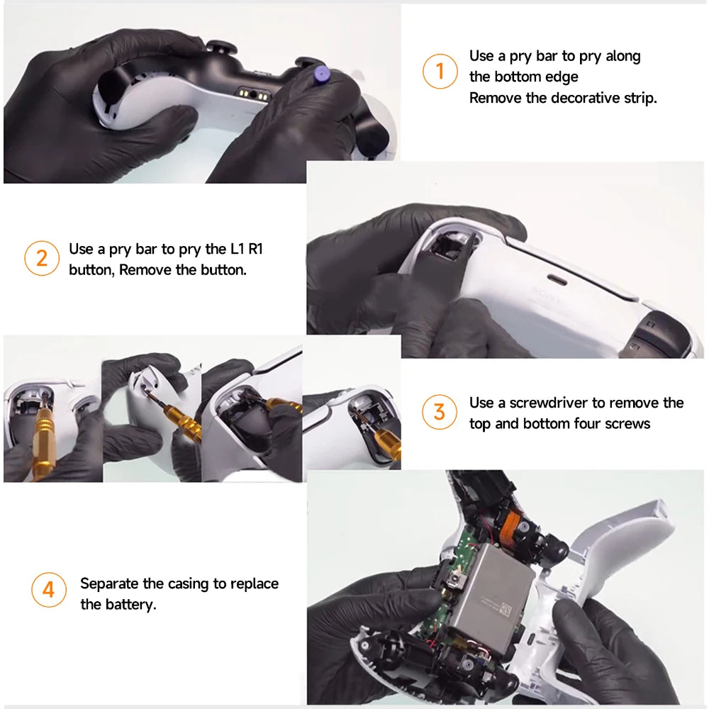 4000mAh PS5 PS 5 Wireless Controller Akku für Sony Playstation 5 LIP1708 Dualsense Gamepad Controller CFI-ZCT1W CFI-ZCT1J