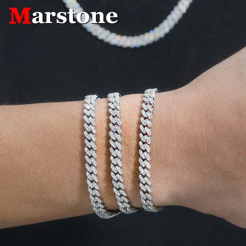 6mm Moissanite Halskette Kette Für Frauen Original S925 Sterling Silber Männer Luxus Diamant Kubanischen Kette Anhänger Mode