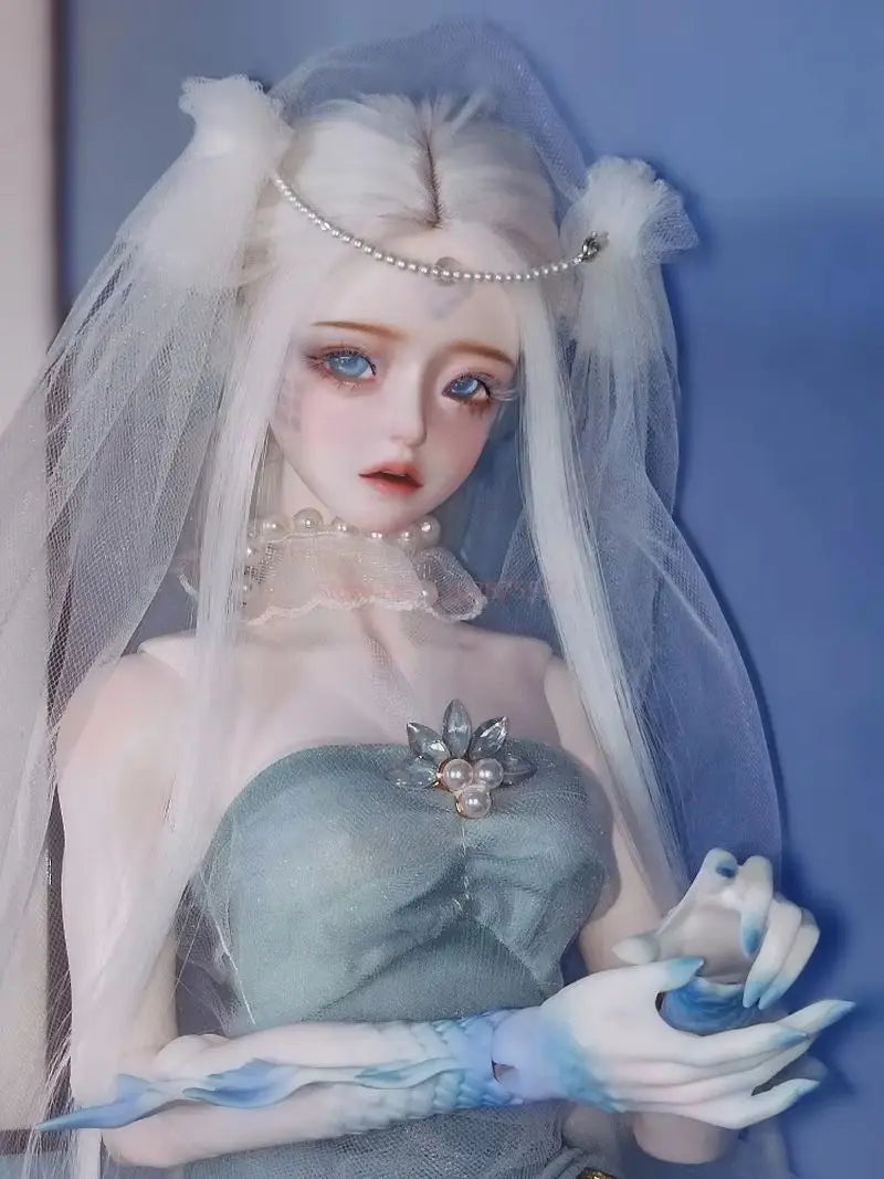 3 Points Bjd Doll Hera Mermaid Mother Hera Figure Doll Handmade Makeup Xaga Dragon Delicate Mermaid Doll Collection Model
