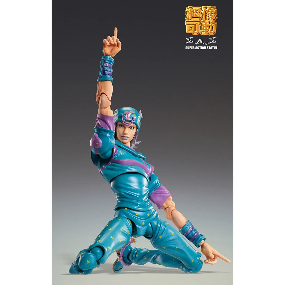 100% Original Medicos Entertainment Super Action Statue Jojo No Kimyou Na Bouken Johnny Joestar Second Model Toys Anime Figure