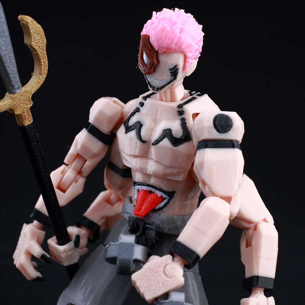 9L 3D-gedruckter Anime Jujutsu Kaisen Sukuna Lucky13 Dummy 13 beweglicher Shapeshift T13 Actionfiguren Schaufensterpuppenspielzeug für Sammler