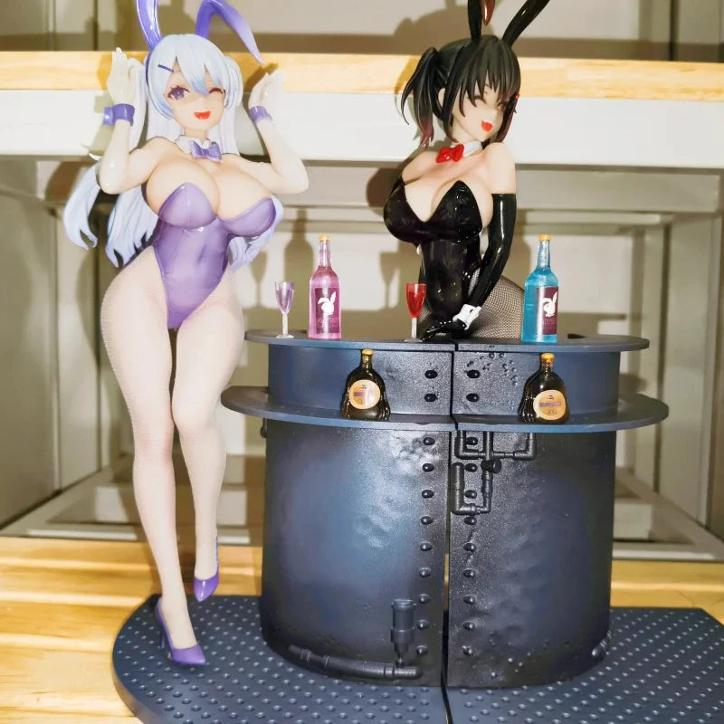 Bearpanda Bunny Girl Asanagi Rin Xiya 3D Crystal Eye Temperature Paint Kawaii Garage Kit Creative Scene Models Classic Anime Toy