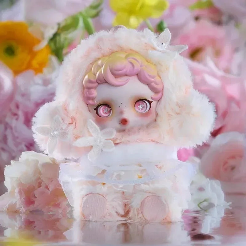 POP MART SKULLPANDA L Impressionnisme Serie Plüschpuppe Überraschungs-Mystery-Box Kawaii Anime Actionfigur Blindbox Spielzeug Mädchen Geschenk