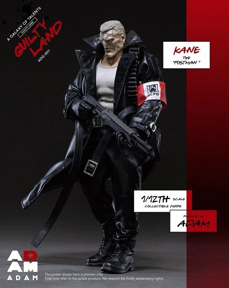 【MT】Original ADAM ADG 001 City Of Ultimate Evil Postman Kane 1/12 Action Figure Model Collection
