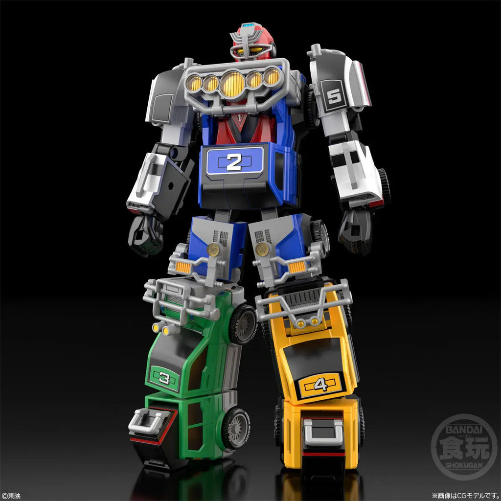 BANDAI SMP Gekisou Sentai Carranger RV ROBO Anime Action Figures Assembly Collection Toy
