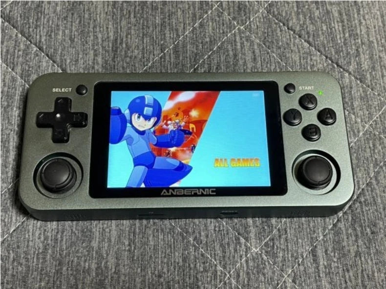 Original RG351M Game Console 3.5-inch IPS Screen 1GB+64GB Retro Handheld DS GB GBA GBC WSX MSX N64 SMD MAME Games WiFi Connect