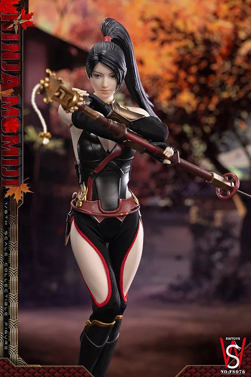 In Stock SWTOYS FS076 1/6 Scale Female Soldier Ninja Mobile Eye Version Full Set 12-inches Action Figure Model Gifts