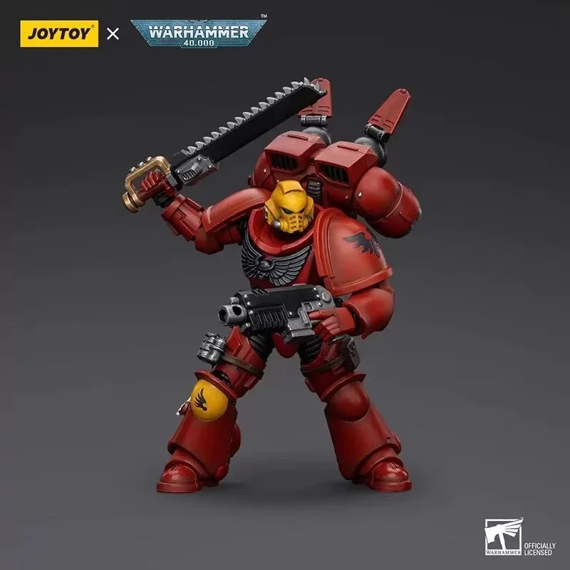 JOYTOY  40K 1/18 Action Figure Ultramarines Blood Angels Jump Pack Captain Figure Model Collection Toy Gift