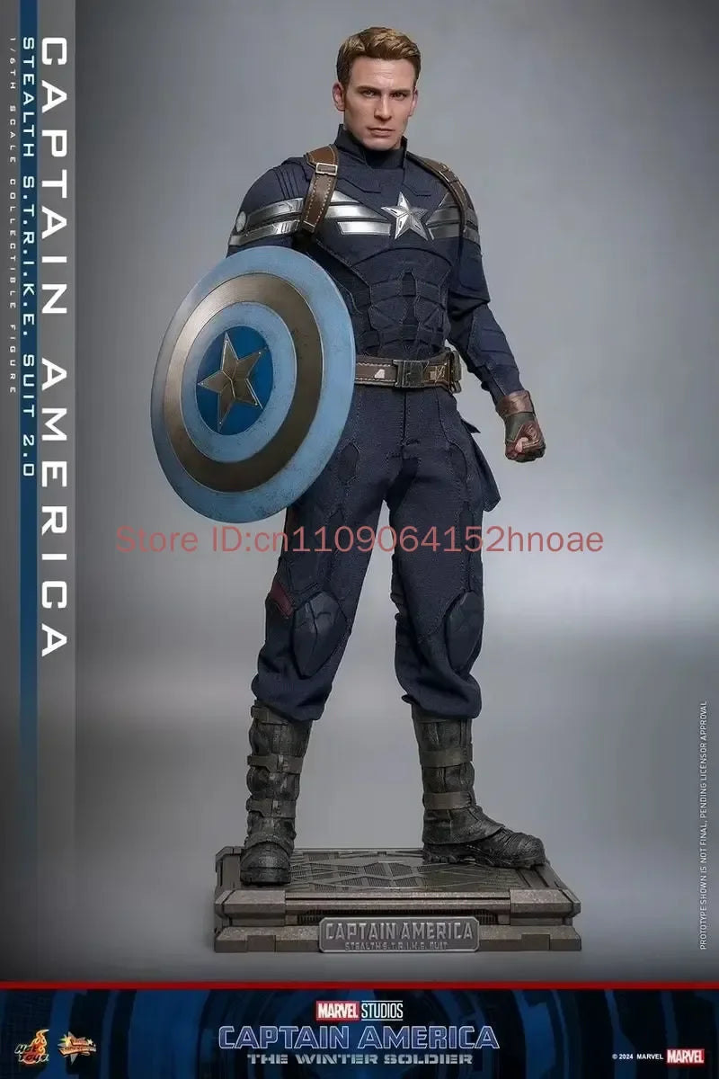 Hot Toys Captain America 1/6 Scale MMS783 Stealth Strike Suit 2.0 Marvel Collectible Action Figure Winter Soldier Theme
