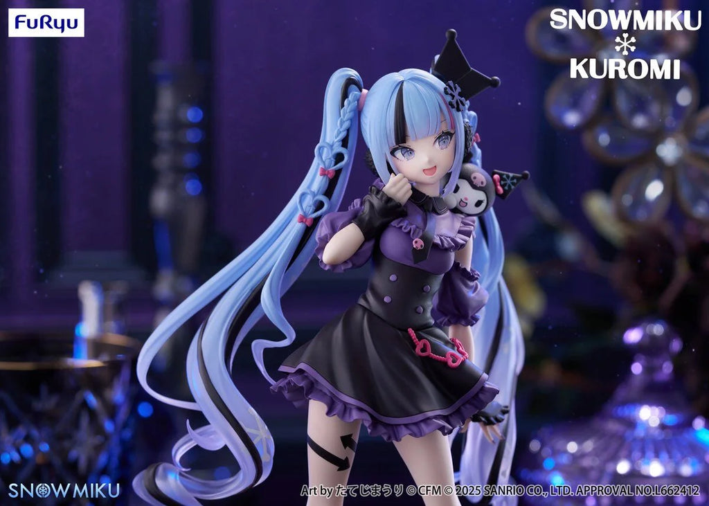 Furyu Miku Hatsune Anime Miku & Kuromi Trio Try iT Action Figures Model Figurine Original Figuarts Decoration Collection Toys