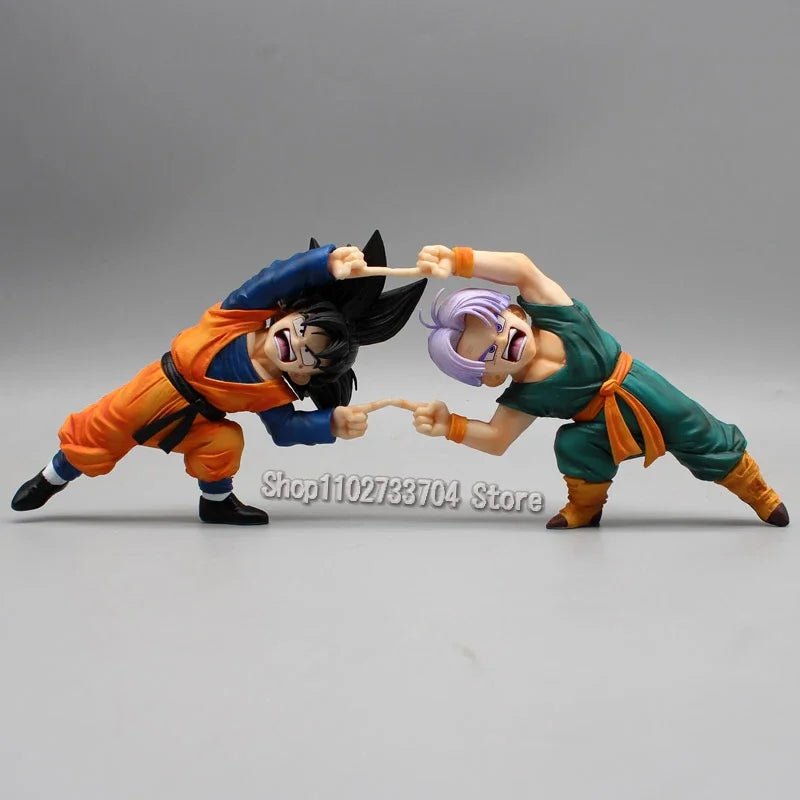 Dragon Ball Figuren Gotenks Trunks Kombinierte Körper-Actionfiguren PVC Anime-Kollektion 10 cm Modellspielzeug Peripherie-Ornamen-Geschenke