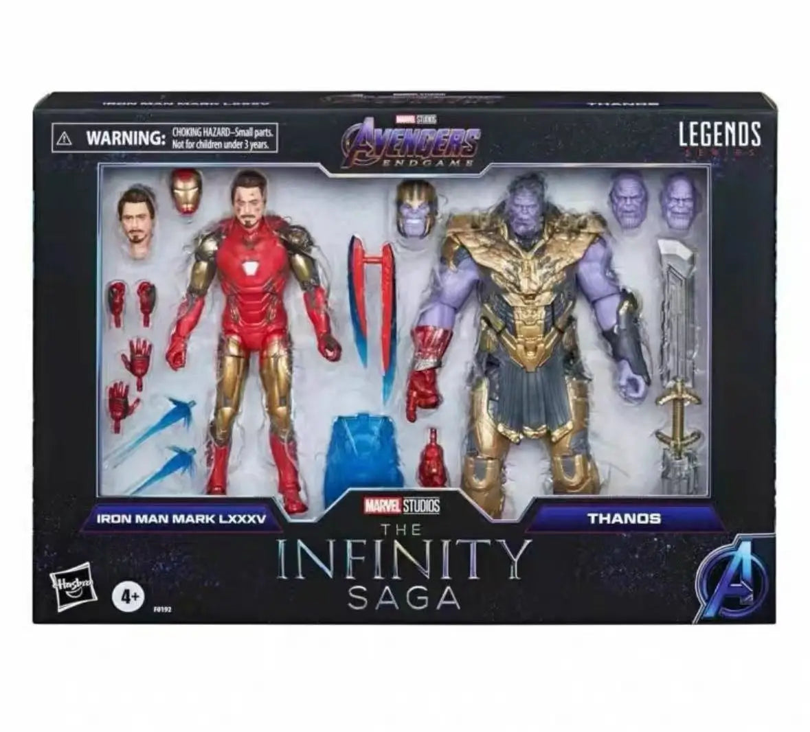 In Stock Hasbro Iron Man MK85 Snap Finger Thanos Double Set 6 Inch 1/12 Model Toys