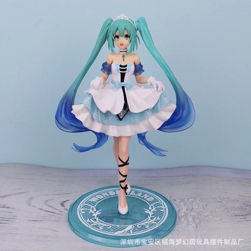 2023 New Anime Hatsune Miku Virtual Singer Manga Figurines Cinderella Hatsune Miku Pvc Action Figure Kawaii Model New Year Gift