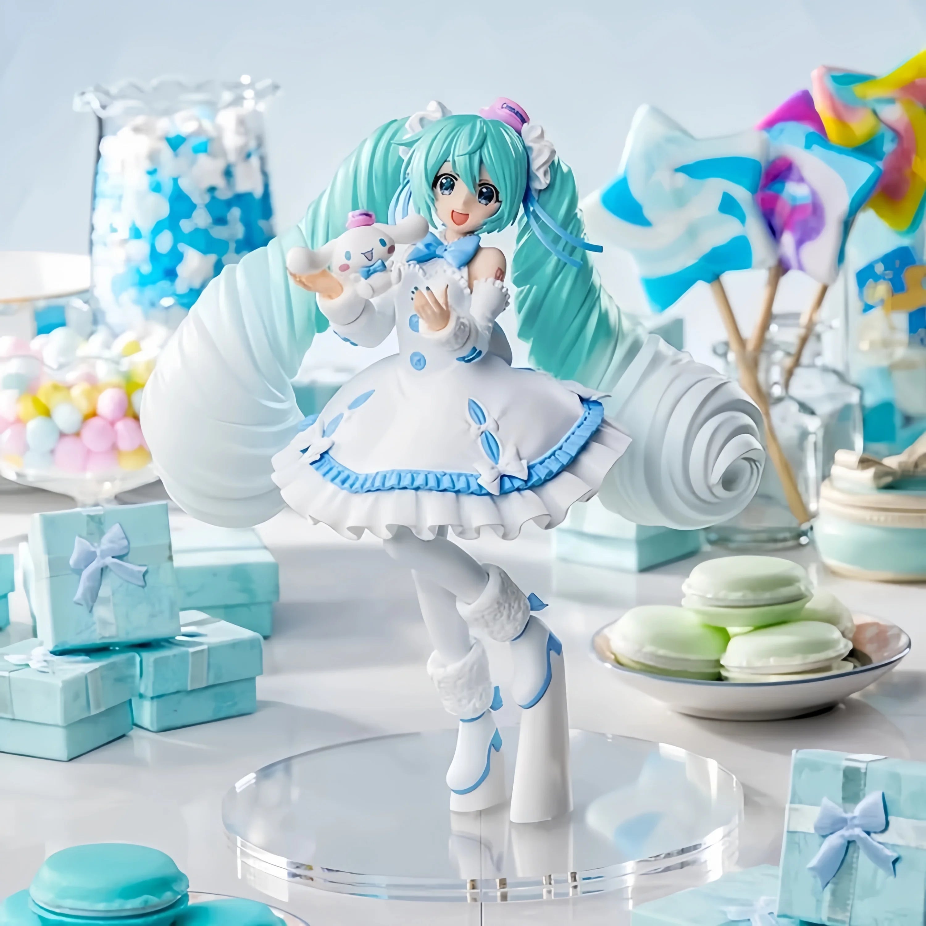 Hot Original Luminasta Anime Figure Hatsune Miku Kwaii Q Ver. Collection Action Figurine Doll For Birthday Gift