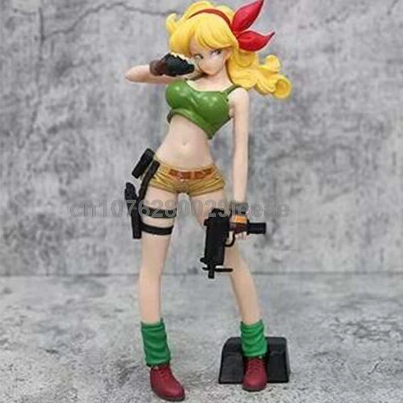 Dragon Ball Z Figur Lunch Figur Lunchi Launch Actionfigur Lunch 25CM Sammlung Modell Spielzeug Bücherregal Ornament Geschenk für Kinder