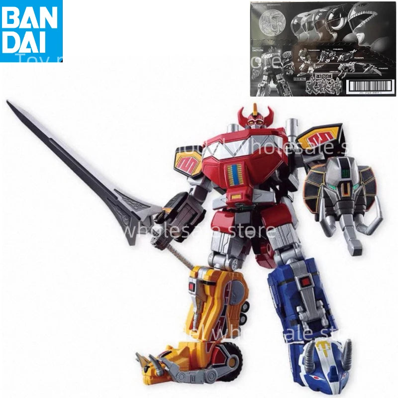 In Stock Original Genuine BANDAI SMP Mighty Morphin Power Rangers Megazord Dragonzord Titanus Ver. PVC Anime Action Figures  Toy