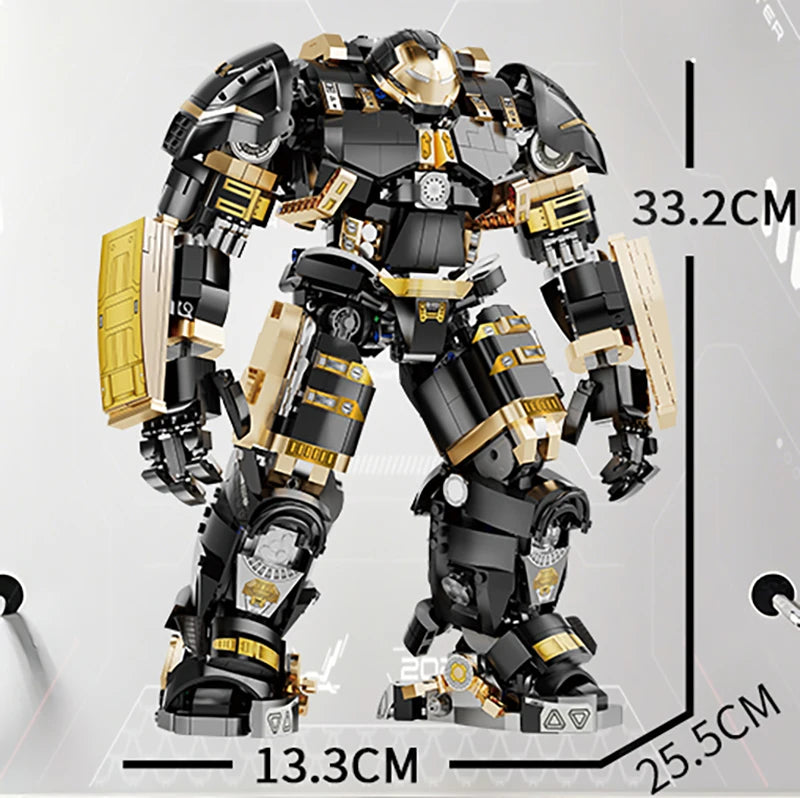 2300+pcs Black Hulk Buster Marvel Building Blocks Sets Iron Man Machine Toys Bricks Action Figures Model Gifts for Boys Adult