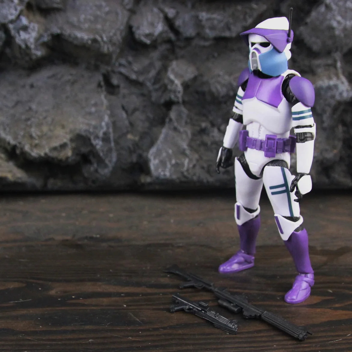New Body 187th Legion Purple Phase II P2 ARF Trooper Rocket Team Leader 6" Action Figure Mace Windu Republic Grand Army Clone