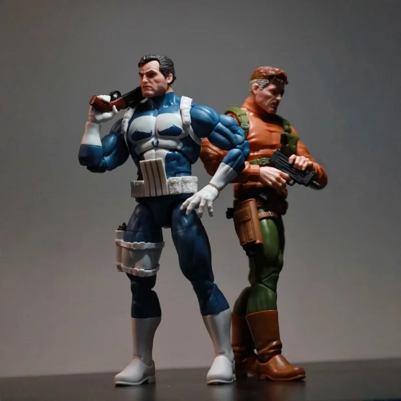 Legends Series 6 Inch Action Figure Punisher Nick Fury 2 Pack Set Original Collectible PVC Model High Detail Toy Superhero Fans