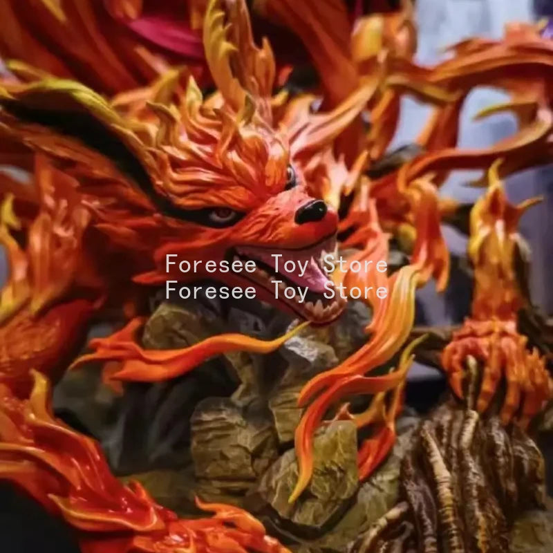 41cm Uzumaki Naruto Nine Tailed Figure NARUTO Ten Years of Perseverance Anime Figures Desktop Decoration Best Gifts for Children