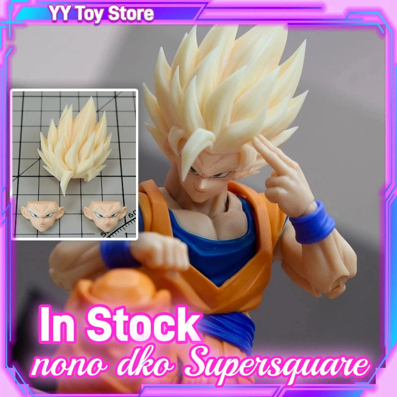 Nono KO dragon ball Z Shf DKO Super Saiyan 2 Action Figure Son Goku Head Model Collectible Anime Toys Accessory Gift