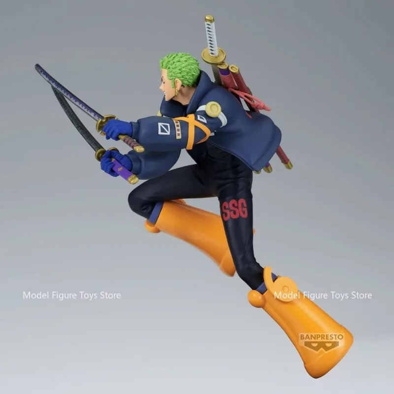 В наличност One Piece Bandai Original Banpreso Anime Battle Record Collection Roronoa Zoro екшън фигурка модел колекционерска играчка подарък