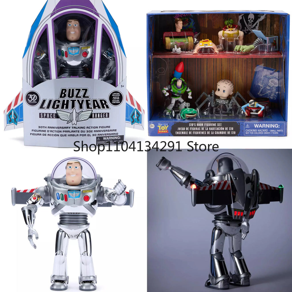 Original Disney Toy Story 30th Anniversary Limited Edition Buzz Lightyear Talking Action Figure Toy Doll Figurine Display
