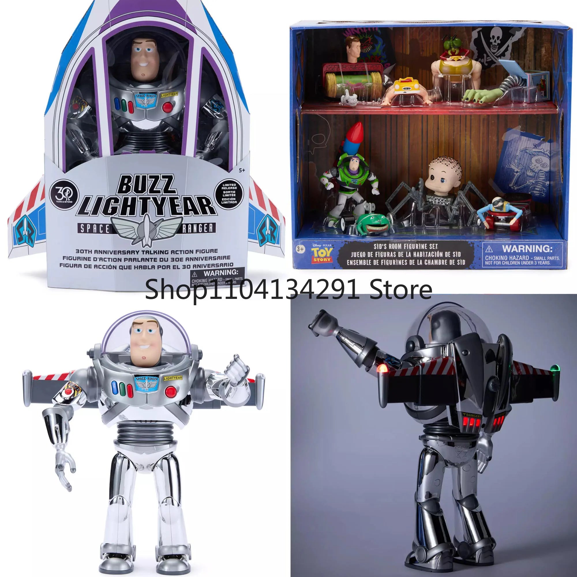 Original Disney Toy Story 30th Anniversary Limited Edition Buzz Lightyear Talking Action Figure Toy Doll Figurine Display