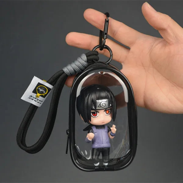 i NEW Naruto Uchiha Obito Itachi Uchiha Naruto Uzumaki Kakashi Keychain Pendant Doll Model Backpack Decor Collection Cartoon Toy
