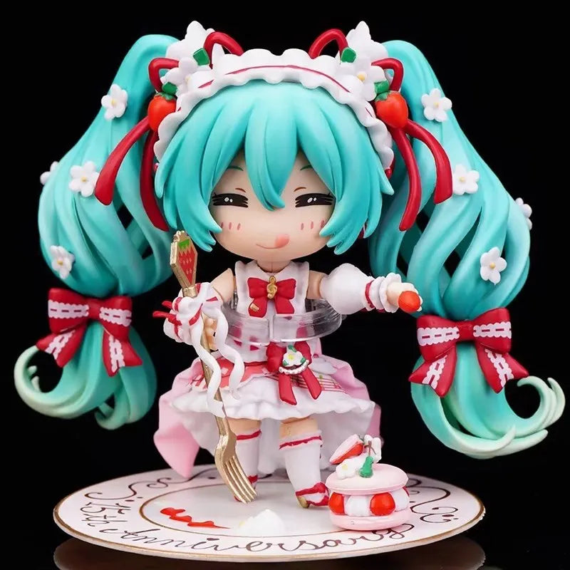 10 cm #1939 Hatsune Miku Anime-Figur, virtuelle Idol-Sängerin #1940 Miku Actionfigur, PVC-Sammlermodellpuppe, Weihnachtsgeschenk