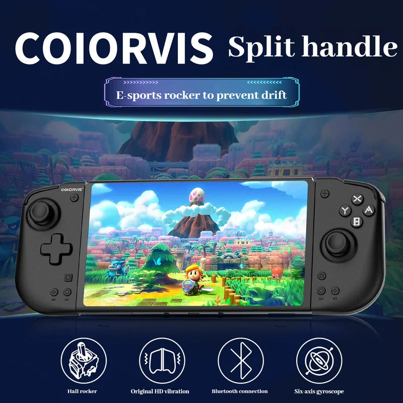 Coiorvis Switch Game Controller Joycon Left Right Split Controllers Hd Vibration Hall Joystick Bluetooth Motion Sensing Gamepad