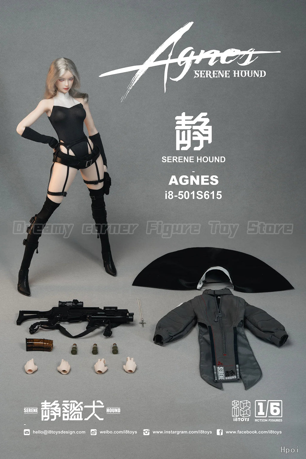 【Pre-sale】Original I8TOYS 501S615 SERENE HOUND AGNES 1/6 Action Figure Model Gift Ornament