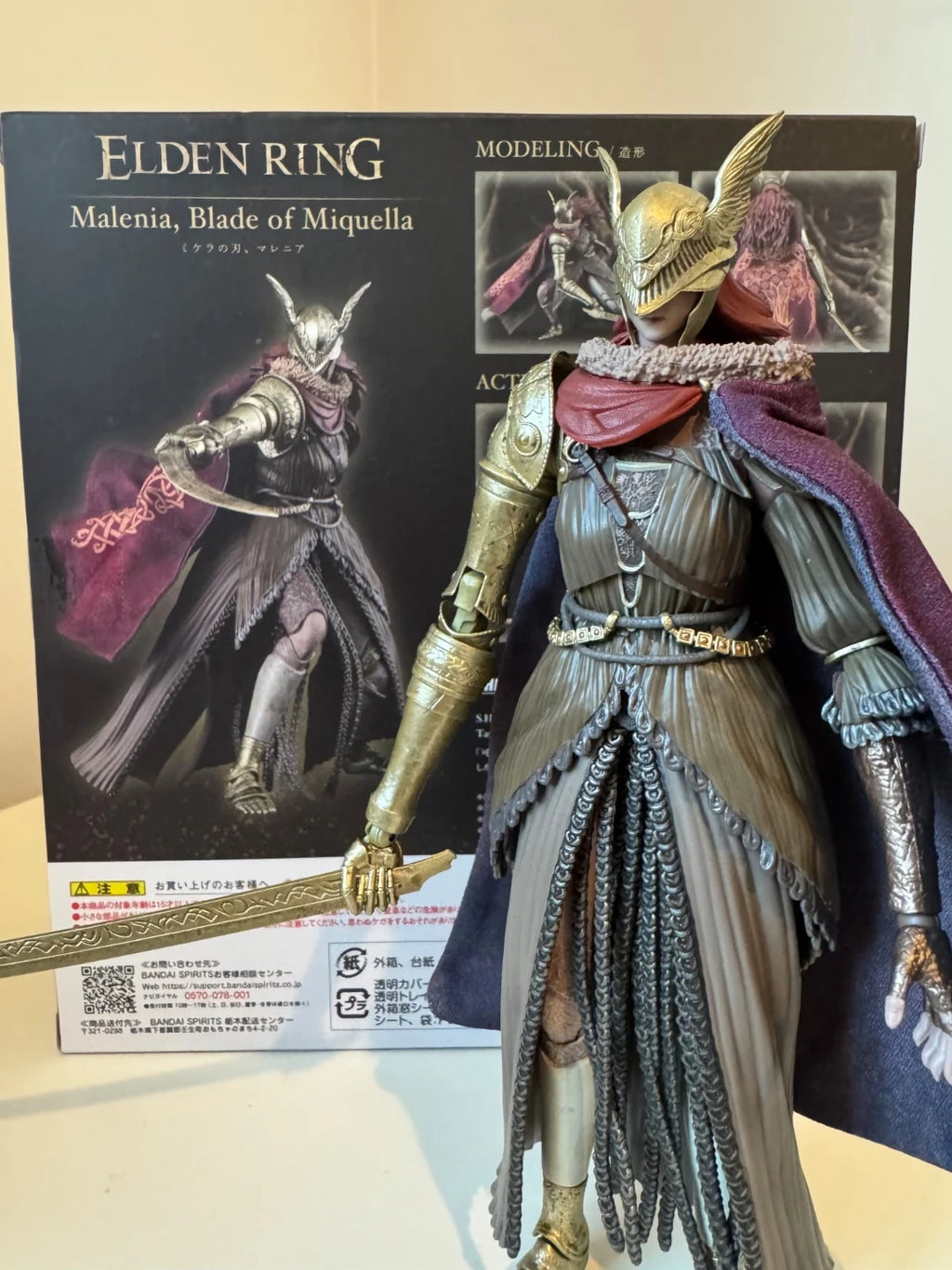 [In Stock!] Elden Ring Malenia Blade of Miquella Valkyrie Malenia Goddess of Rot Ko SHF Anime Action Figure Model Toys Gifts