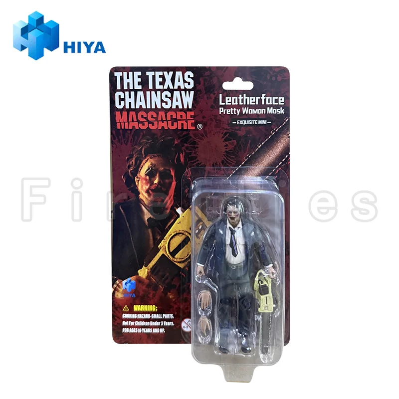 1/18 HIYA 4inch Action Figure Exquisite Mini Series Texas Chainsaw Massacre 1974 LeatherFace - Pretty Woman Mask