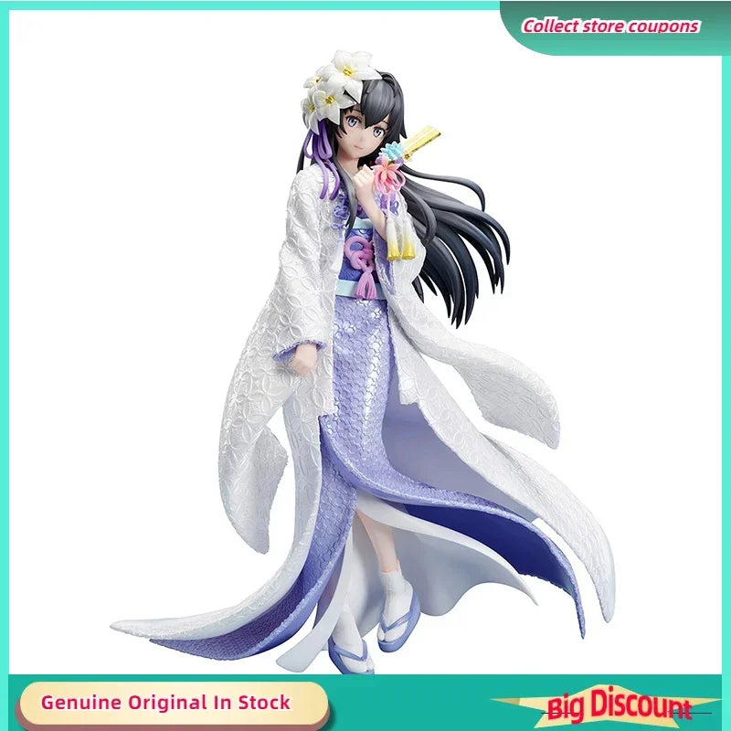 Yukinoshita Yukino Shiromuku Ver H24cm 1/7 100% Genuine Original Anime Figure Toys Collection Model